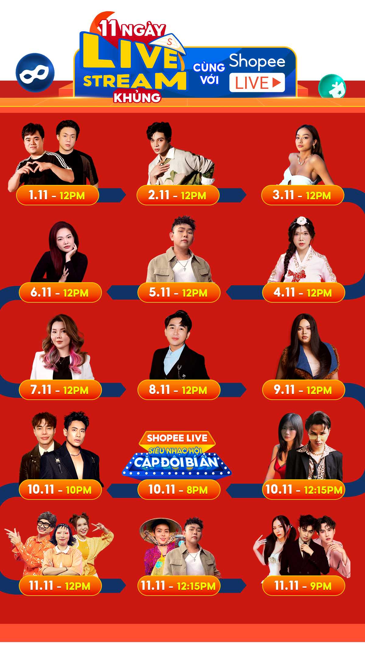 Shopee tung loạt ưu đ&atilde;i hấp dẫn qua chuỗi livestream 11 ng&agrave;y - Ảnh 2.