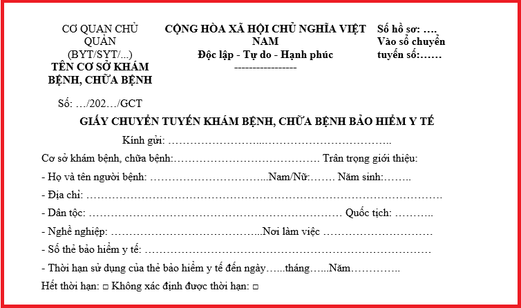 Quy định giấy chuyển tuyến BHYT mới nhất- Ảnh 1.