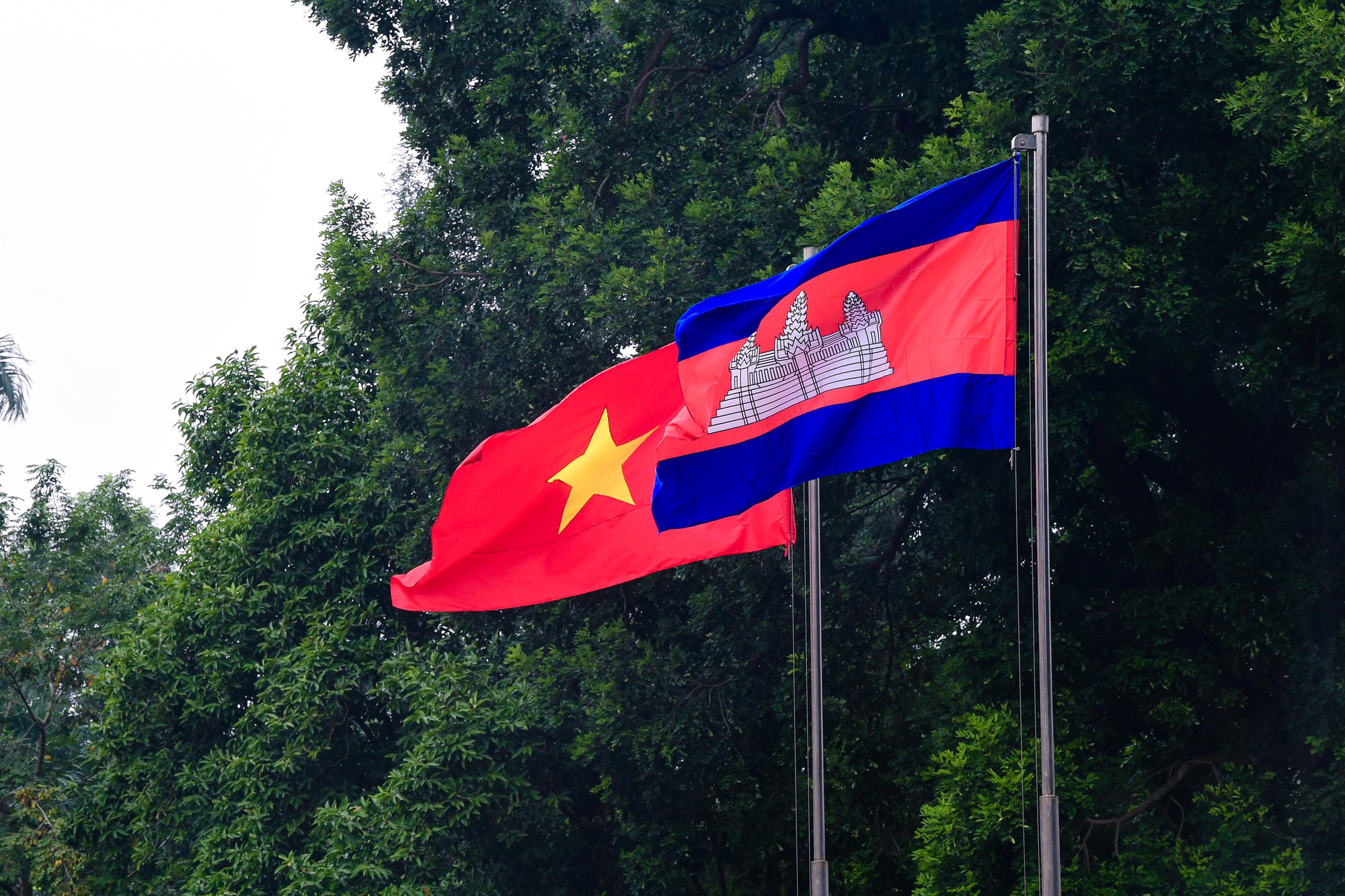 Cận cảnh Thủ tướng Phạm Minh Chính chủ trì lễ đón Thủ tướng Campuchia Hun Manet- Ảnh 2.