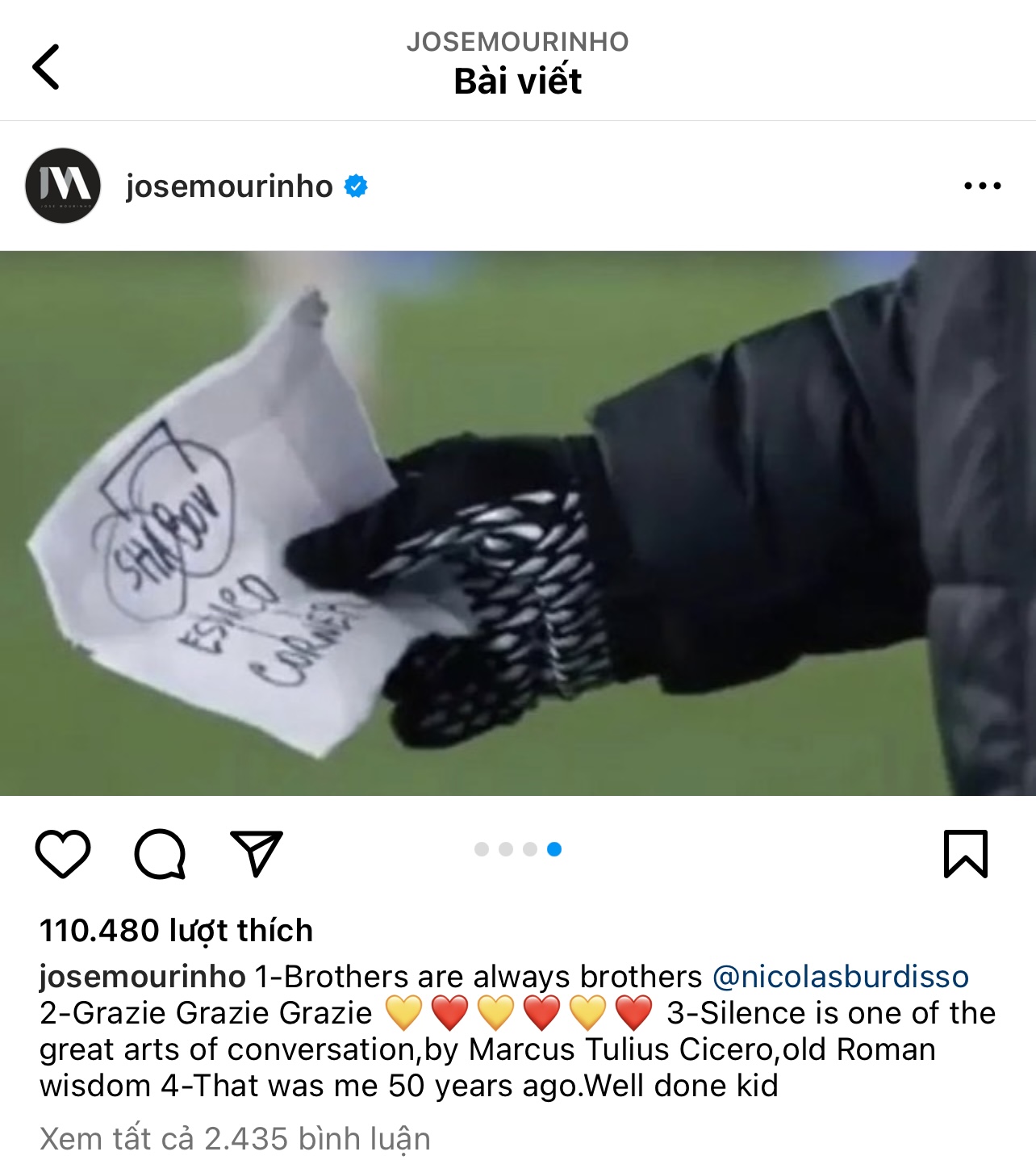 Mourinho ngừng im lặng, gửi thông điệp đến người hâm mộ Roma- Ảnh 4.