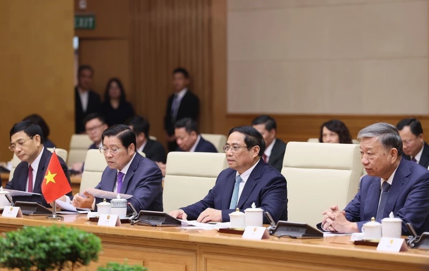 Thủ tướng Phạm Minh Chính hội kiến Tổng Bí thư, Chủ tịch Tập Cận Bình- Ảnh 4.