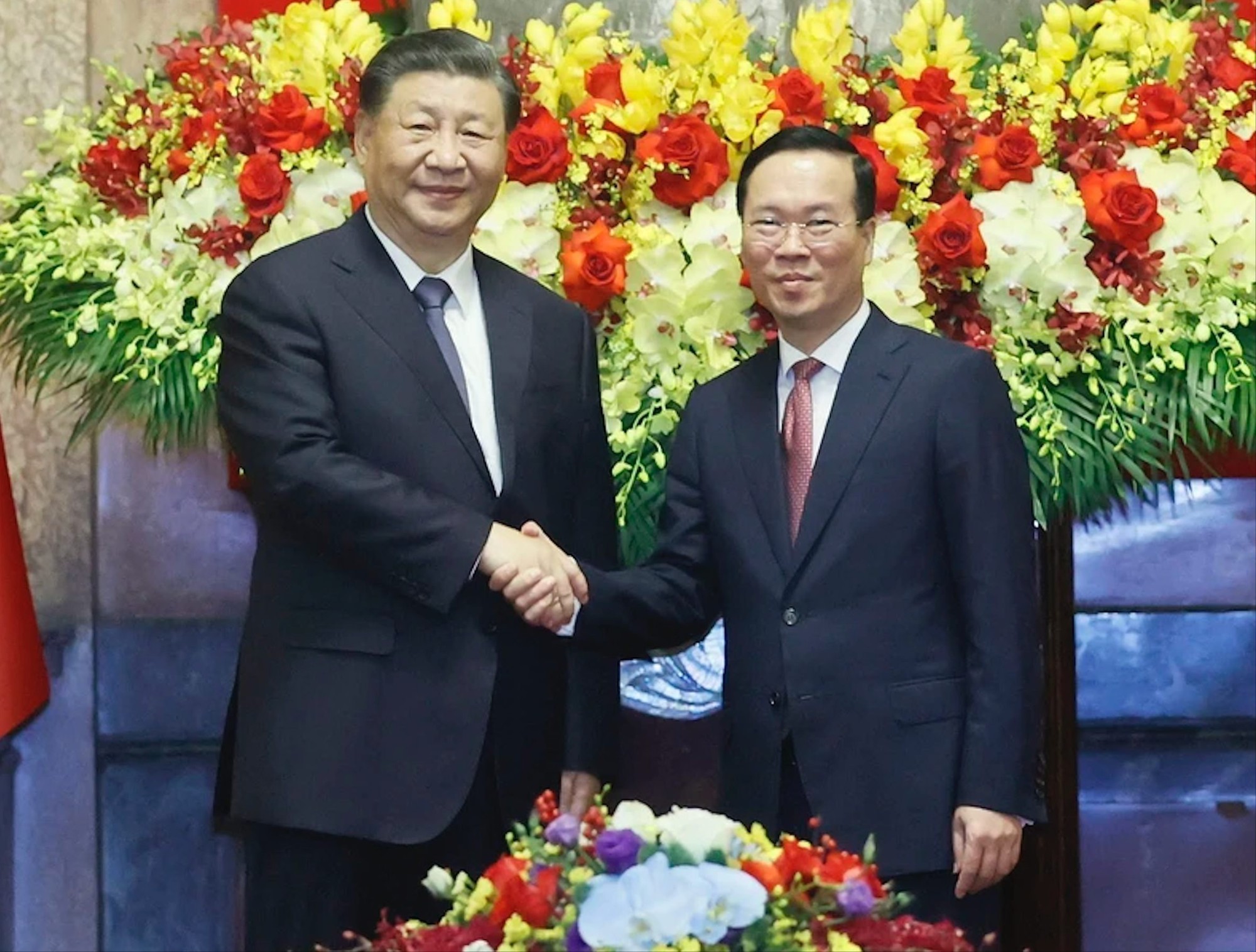Chủ tịch nước Võ Văn Thưởng hội đàm với Tổng Bí thư, Chủ tịch Tập Cận Bình- Ảnh 1.