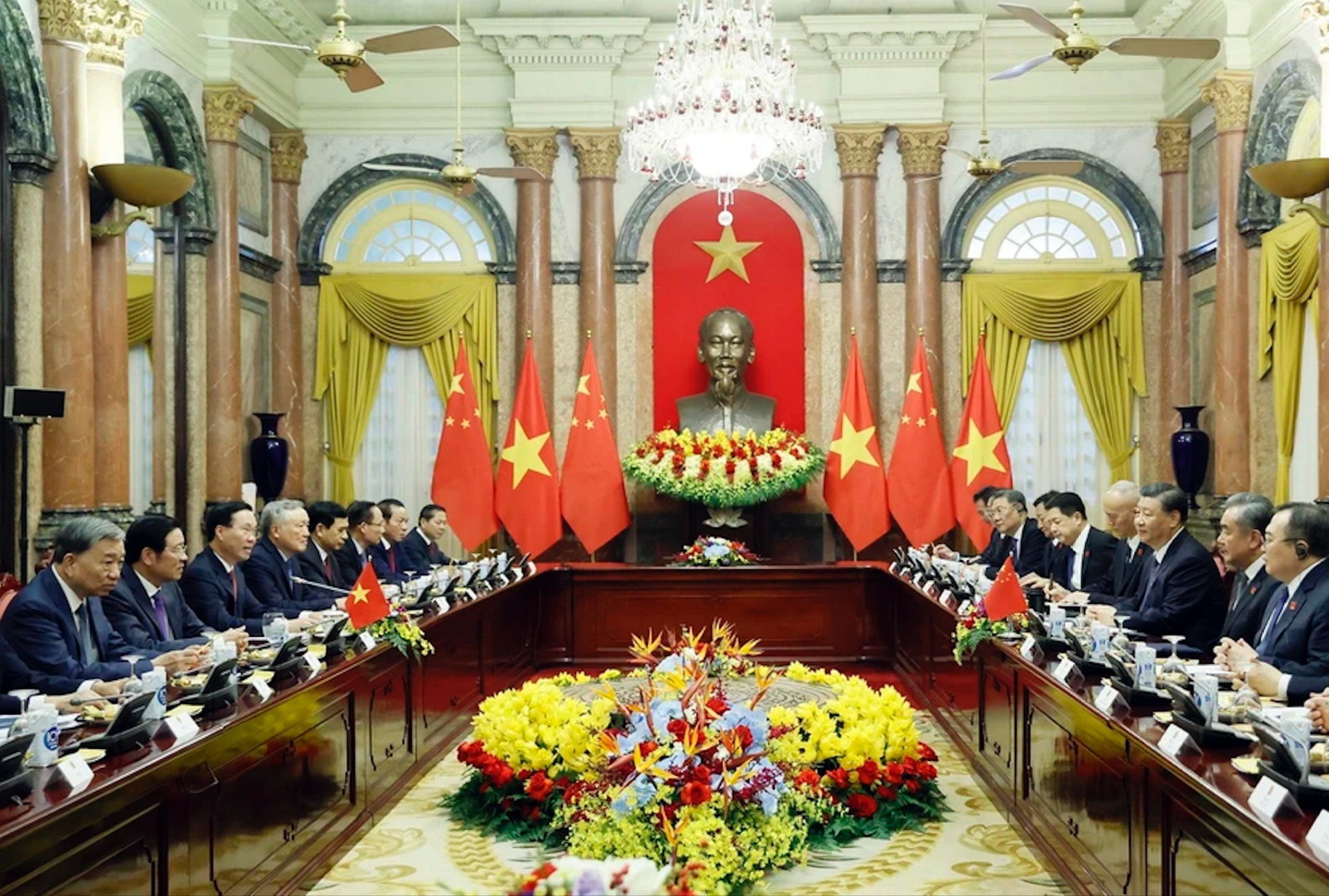 Chủ tịch nước Võ Văn Thưởng hội đàm với Tổng Bí thư, Chủ tịch Tập Cận Bình- Ảnh 2.
