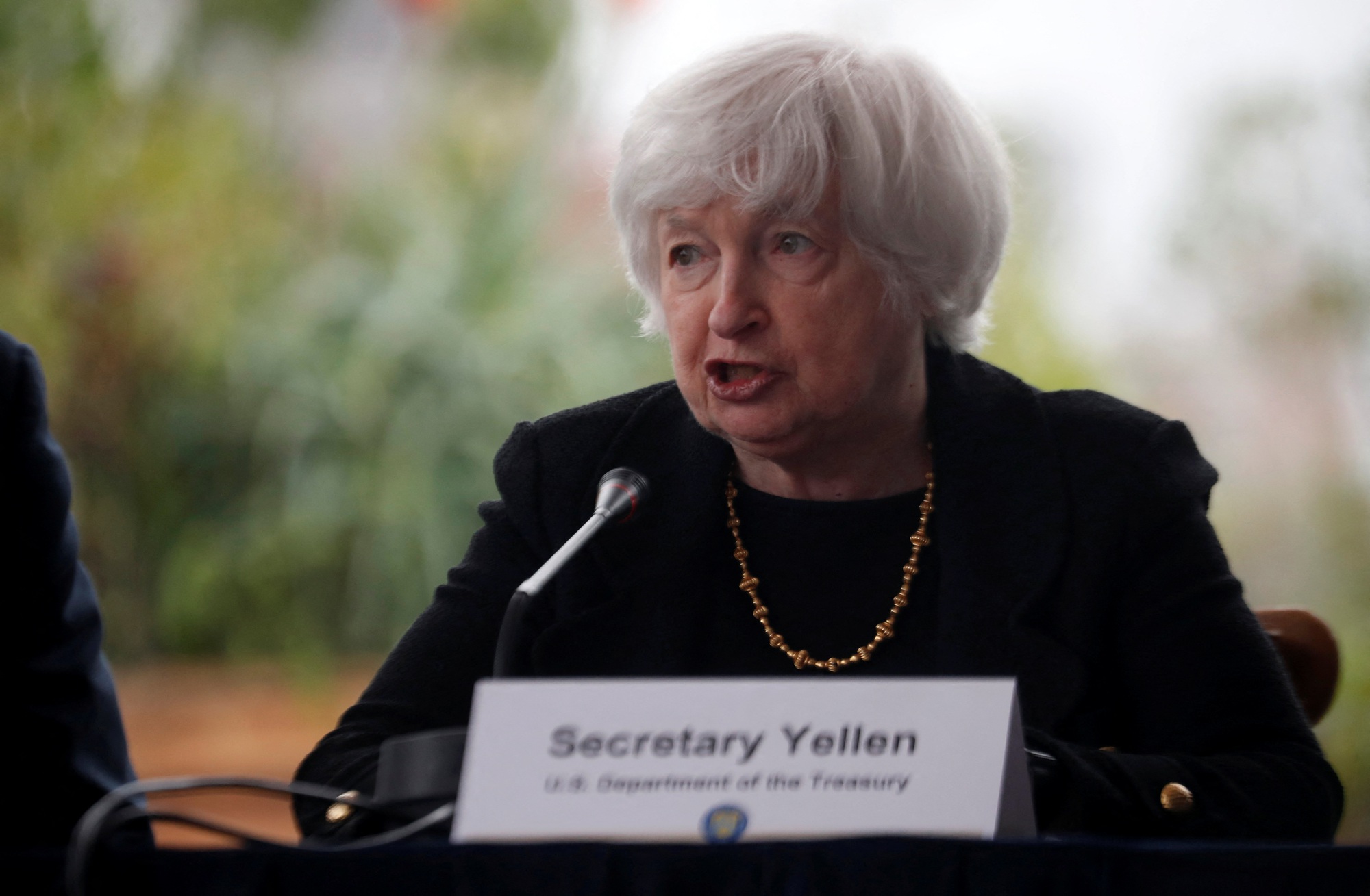 Bộ trưởng T&agrave;i ch&iacute;nh Mỹ Janet Yellen cho rằng mức độ sử dụng tr&iacute; tuệ nh&acirc;n tạo c&oacute; thể tăng khi ng&agrave;nh c&ocirc;ng nghiệp t&agrave;i ch&iacute;nh ứng dụng c&aacute;c c&ocirc;ng nghệ mới  Ảnh: Reuters