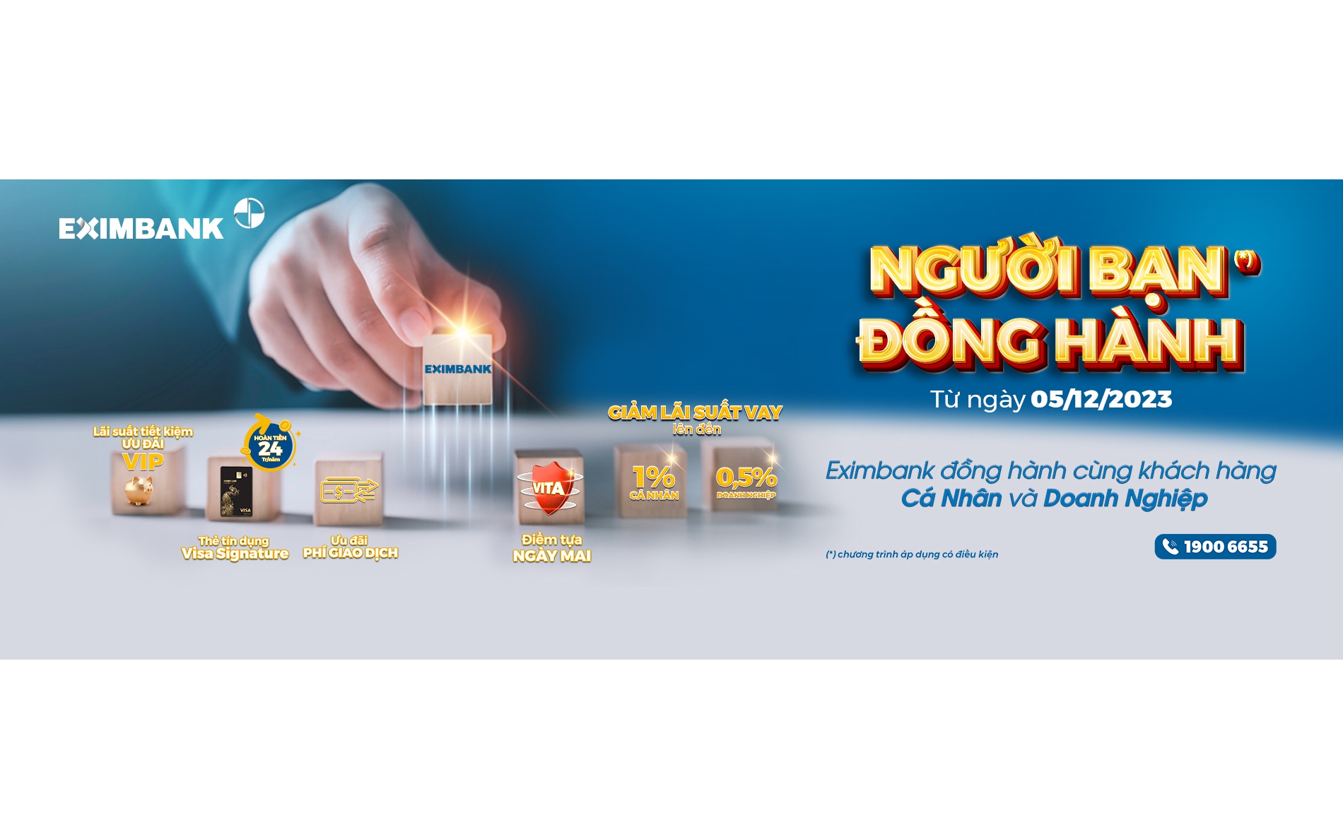 Loạt ưu đãi từ Eximbank qua "Người bạn đồng hành"