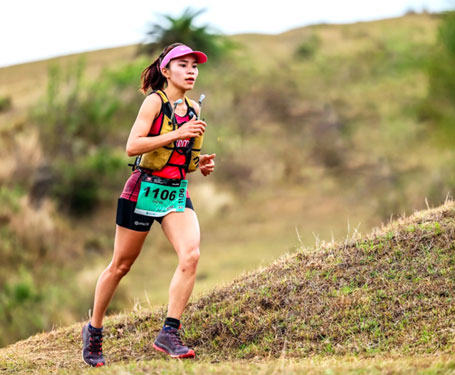 Hà Thị Hậu chinh phục các giải chạy trail Ảnh: ĐẠT NGUYỄN