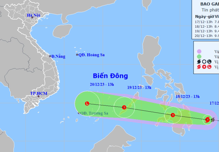 Bão Jelawat đang hoạt động ở vùng biển phía Đông Nam miền Nam Philippines