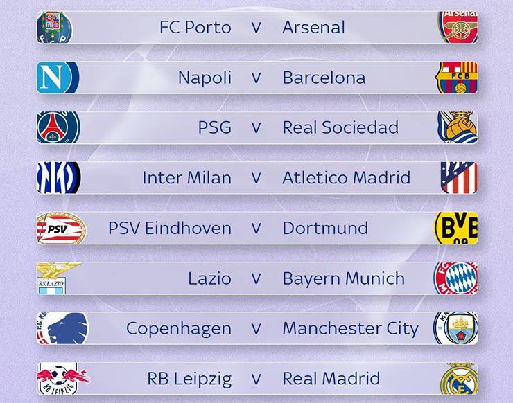 Bốc thăm v&ograve;ng 1/8 Champions League: PSG gặp may, Barcelona đại chiến Napoli- Ảnh 1.