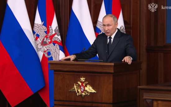 Tổng thống Putin nói gì về Ukraine trong cuộc họp của Bộ Quốc phòng Nga?
