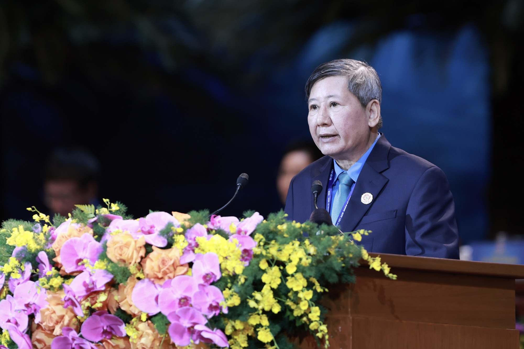 Tổng B&iacute; thư Nguyễn Ph&uacute; Trọng dự v&agrave; chỉ đạo Đại hội XIII C&ocirc;ng đo&agrave;n Việt Nam- Ảnh 3.