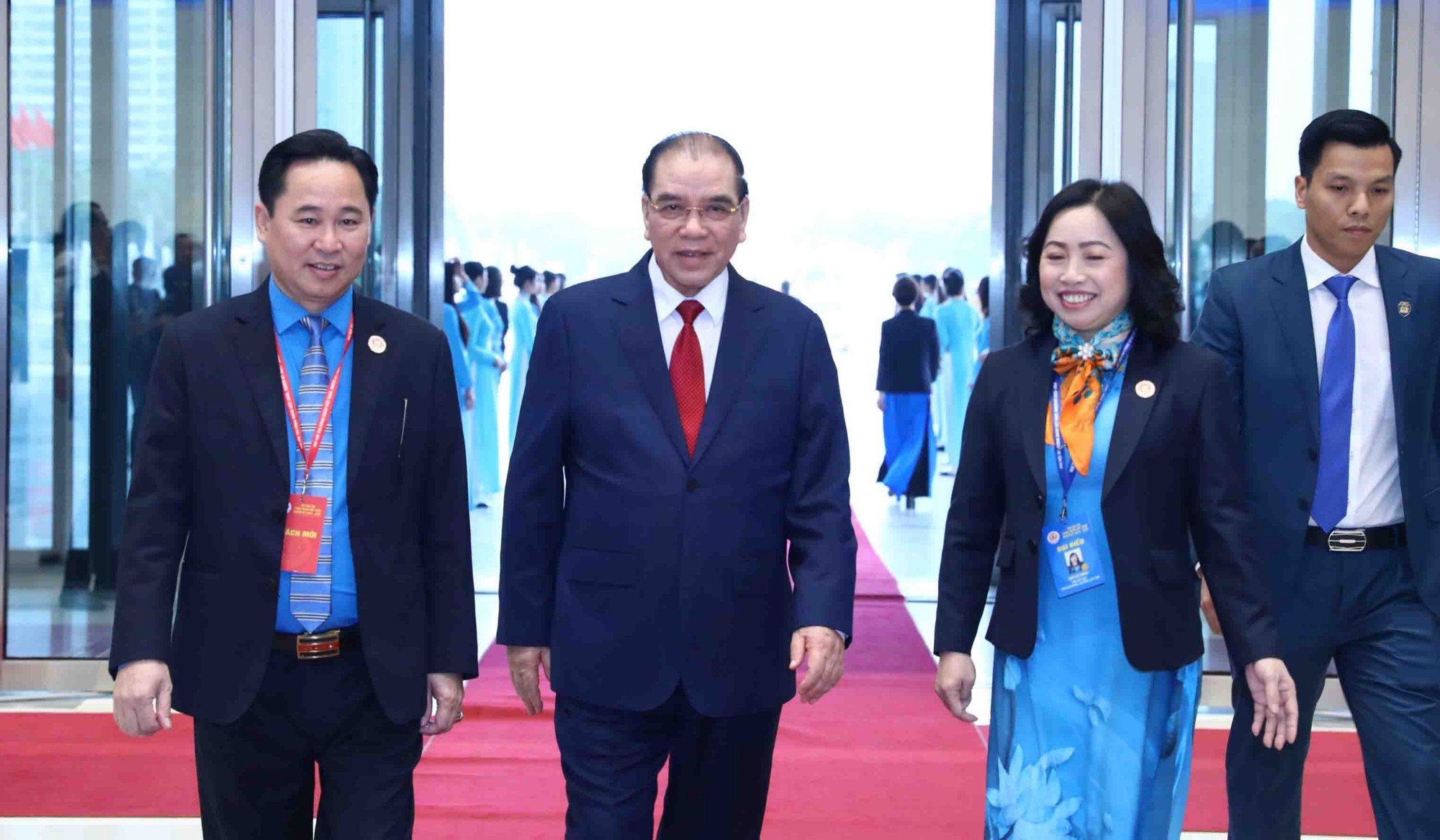 Những hình ảnh Tổng Bí thư và lãnh đạo Đảng, nhà nước dự Đại hội Công đoàn- Ảnh 3.