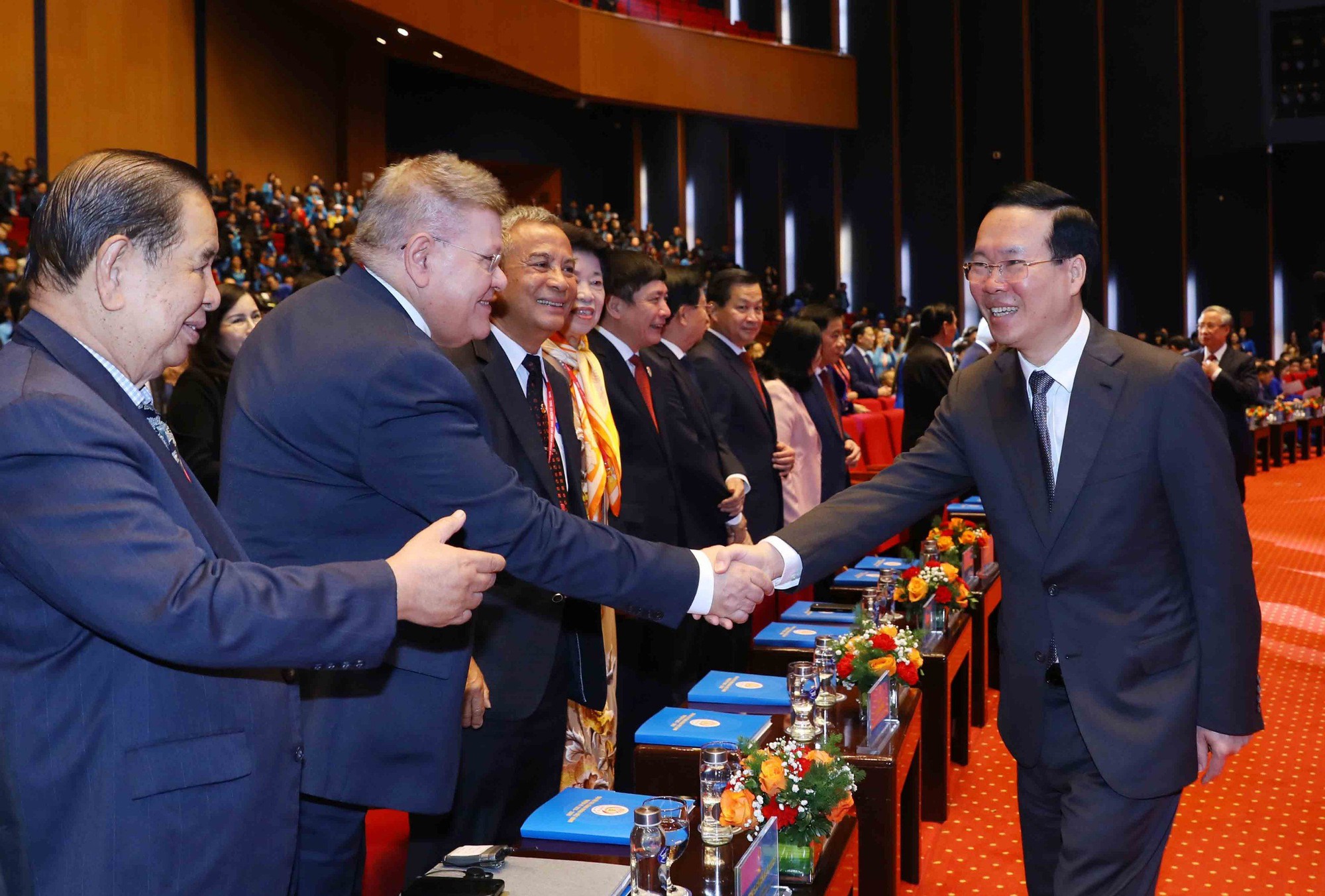 Những hình ảnh Tổng Bí thư và lãnh đạo Đảng, nhà nước dự Đại hội Công đoàn- Ảnh 4.