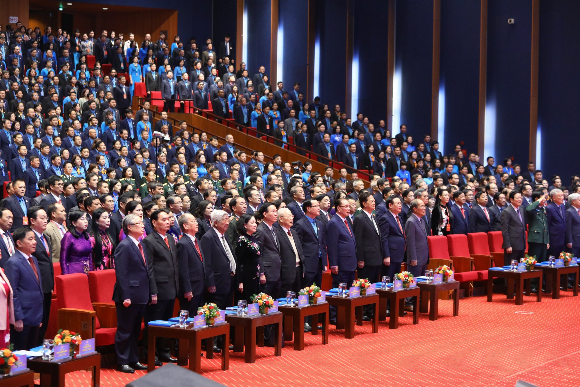 Những hình ảnh Tổng Bí thư và lãnh đạo Đảng, nhà nước dự Đại hội Công đoàn- Ảnh 8.