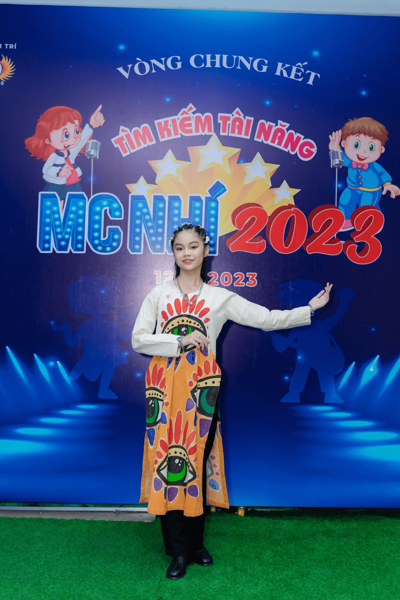 MC nh&iacute; Nguyễn Ho&agrave;ng Kim xuất sắc lọt v&agrave;o Chung kết "T&igrave;m kiếm t&agrave;i năng MC nh&iacute; 2023"- Ảnh 4.