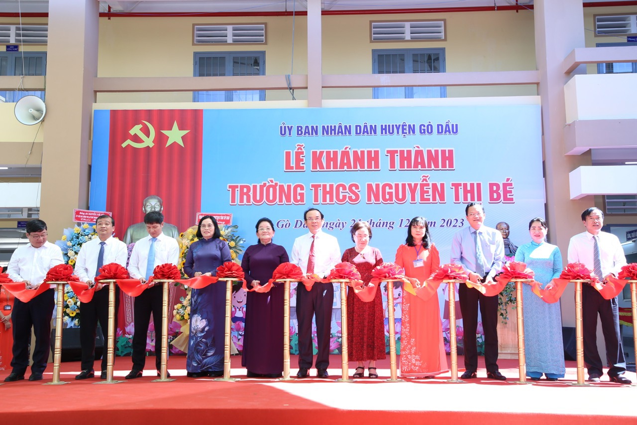 T&acirc;y Ninh: Kh&aacute;nh th&agrave;nh Trường THCS mang t&ecirc;n nữ anh h&ugrave;ng- Ảnh 1.