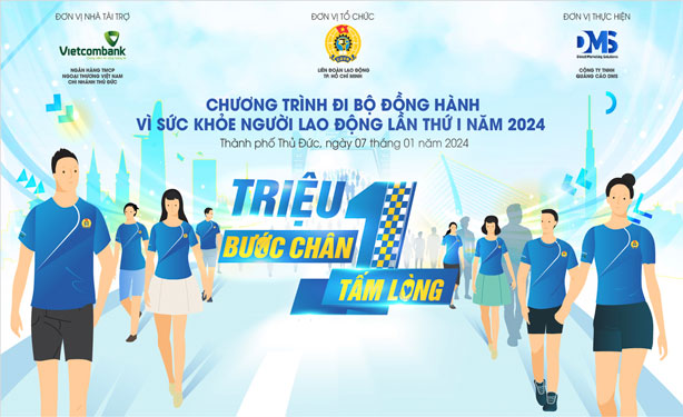 Chương tr&igrave;nh đi bộ đồng h&agrave;nh &ldquo;Triệu bước ch&acirc;n, một tấm l&ograve;ng&rdquo; chăm lo cho đo&agrave;n vi&ecirc;n C&ocirc;ng đo&agrave;n, người lao động