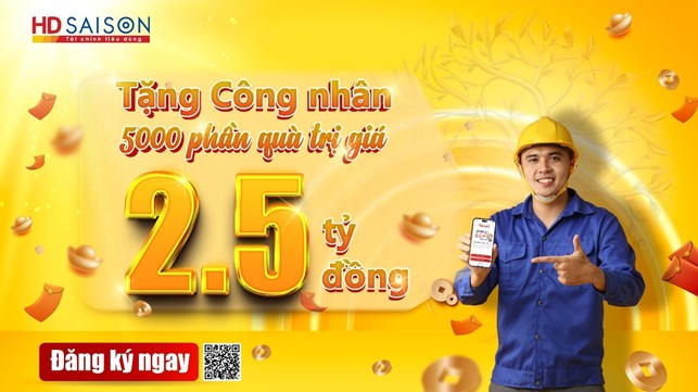 HD SAISON tặng 5.000 phần quà Tết đến với công nhân cả nước- Ảnh 1.