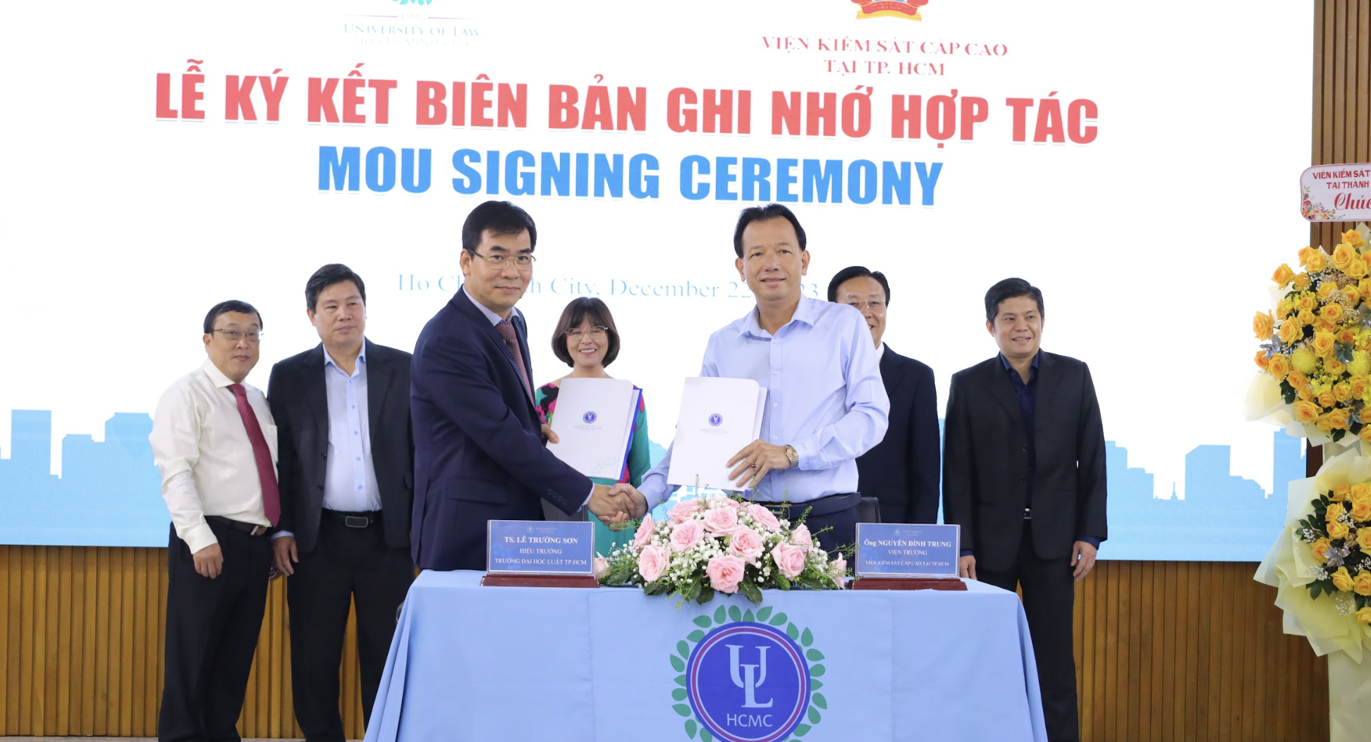 Trường ĐH Luật TP HCM k&yacute; hợp t&aacute;c với 30 cơ quan, doanh nghiệp- Ảnh 1.