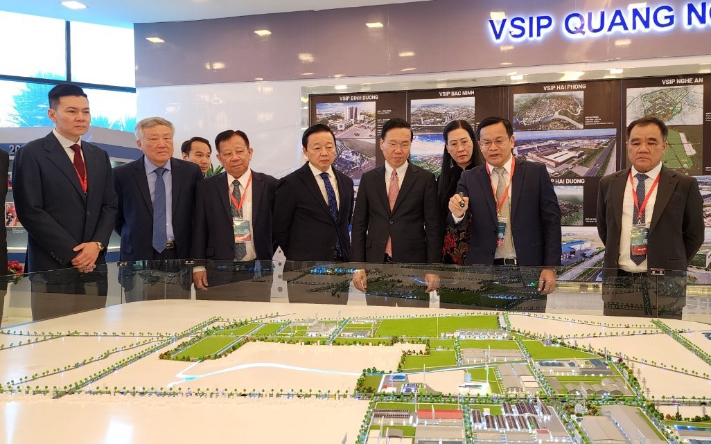 Chủ tịch nước V&otilde; Văn Thưởng dự lễ Kỷ niệm 10 năm VSIP Quảng Ng&atilde;i