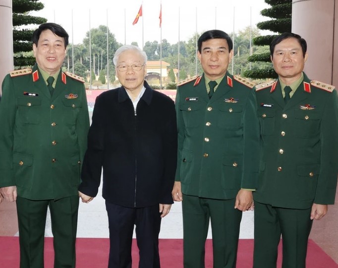 Những h&igrave;nh ảnh Tổng B&iacute; thư Nguyễn Ph&uacute; Trọng chủ tr&igrave; Hội nghị Qu&acirc;n ủy Trung ương- Ảnh 4.