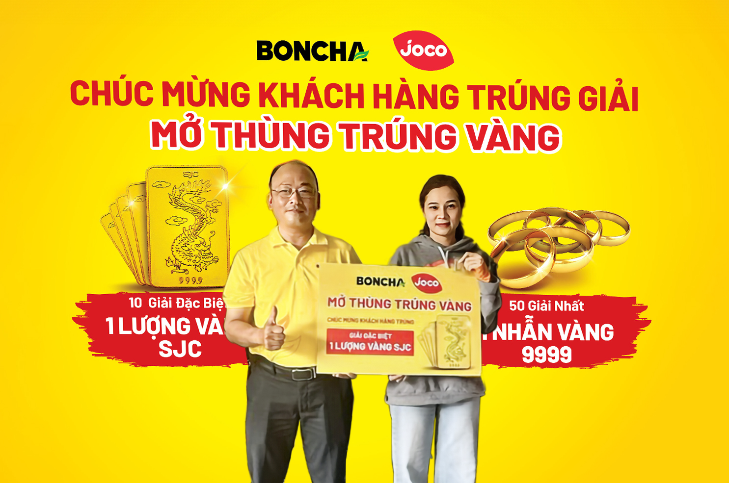 BONCHA trao vàng cho khách hàng may mắn- Ảnh 1.