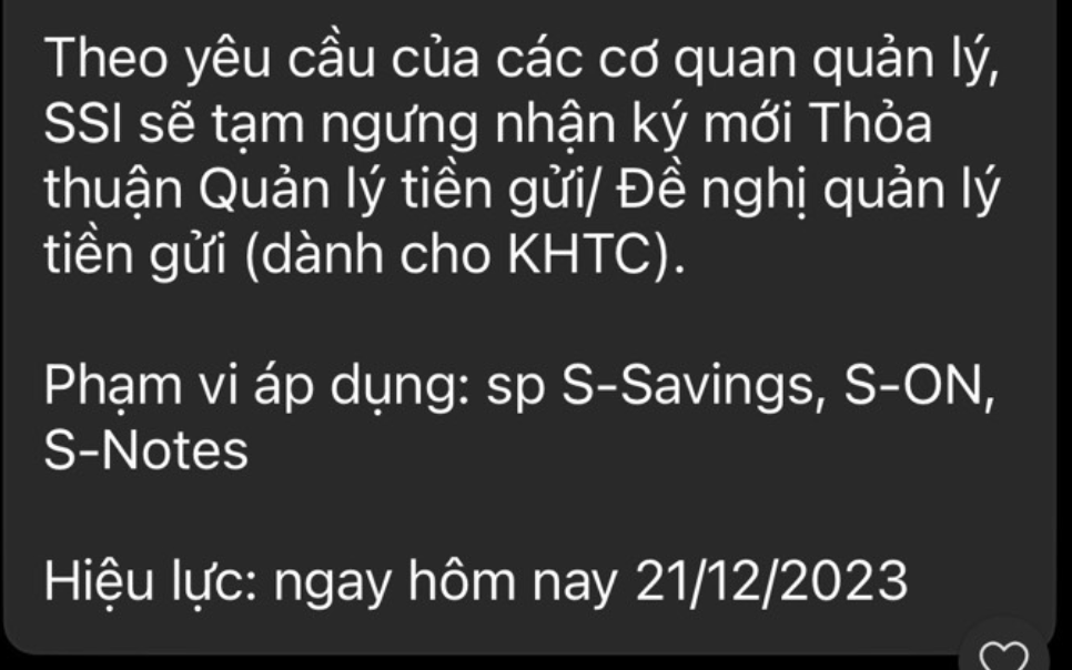Một số công ty chứng khoán vẫn duy trì sản phẩm tiền gửi