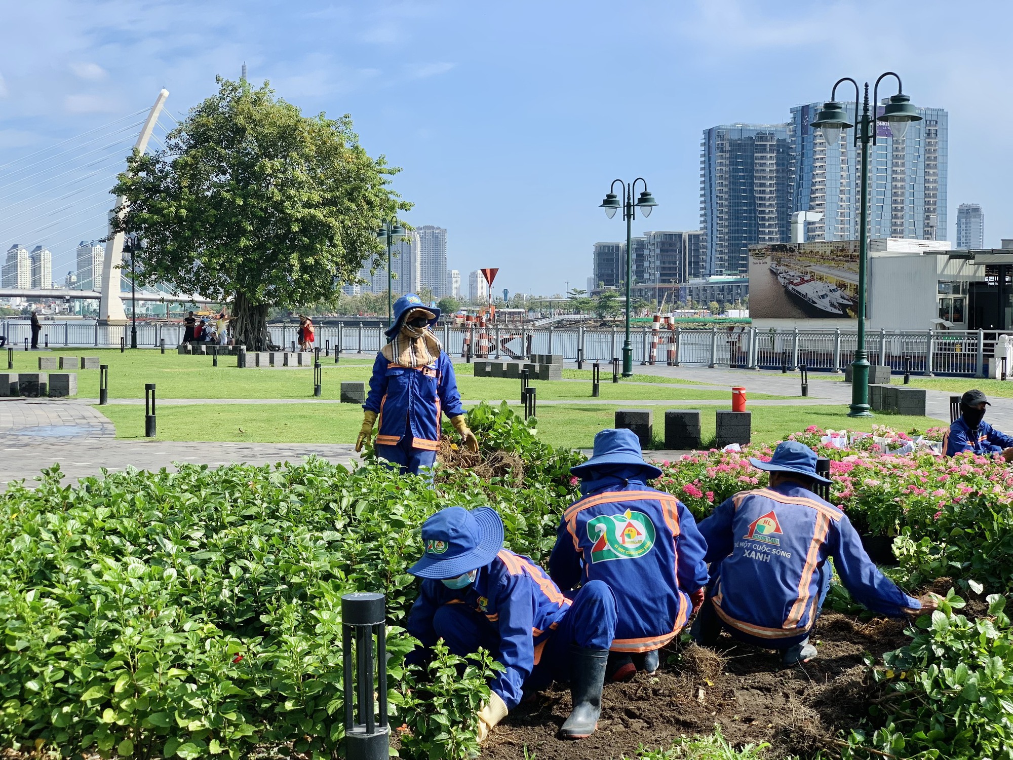 Khu vực công viên bến Bạch Đằng