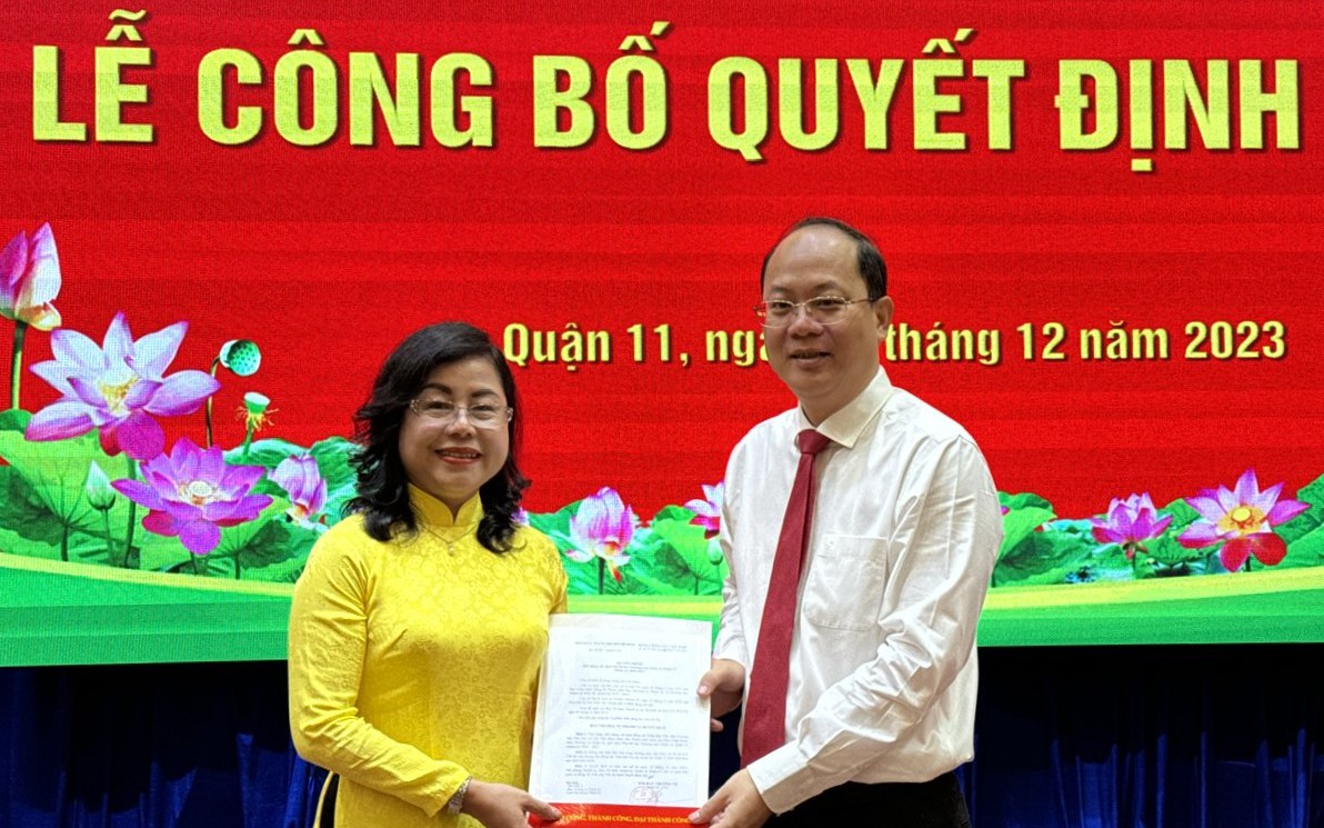 Bà Trần Hải Yến giữ chức Phó Bí thư Thường trực Quận ủy quận 11