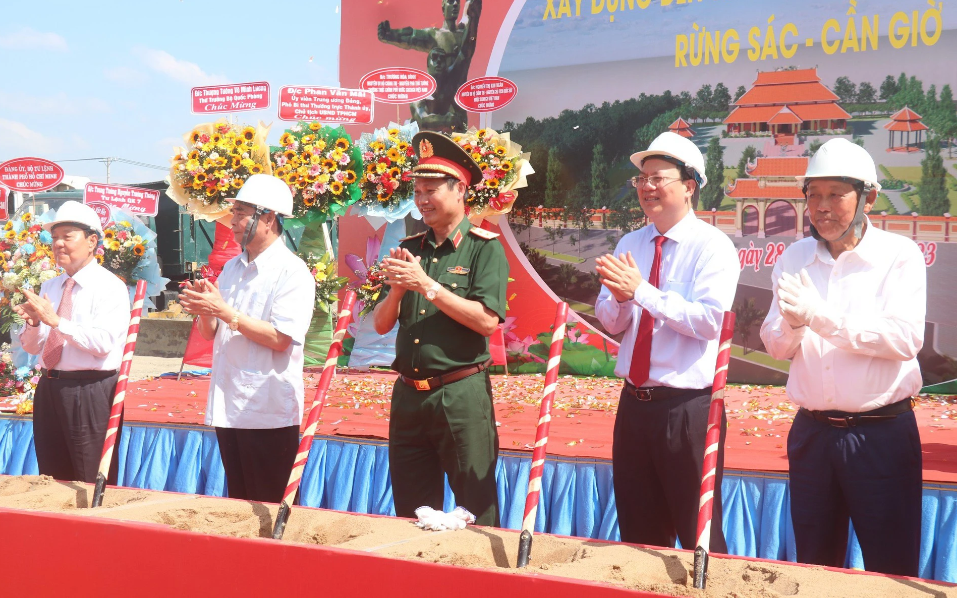 Khởi công xây dựng Đền tưởng niệm Anh hùng, Liệt sĩ Rừng Sác - Cần Giờ 