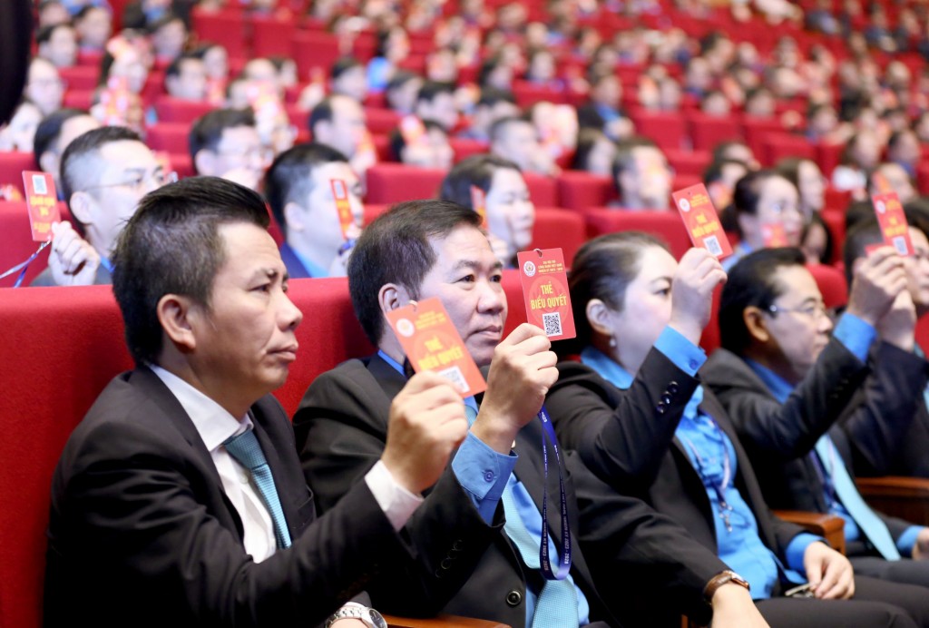BẾ MẠC ĐẠI HỘI XIII C&Ocirc;NG ĐO&Agrave;N VIỆTNAM (NHIỆM KỲ 2023-2028): X&acirc;y dựng đội ngũ c&aacute;n bộ C&ocirc;ng đo&agrave;n bản lĩnh, t&acirc;m huyết- Ảnh 2.