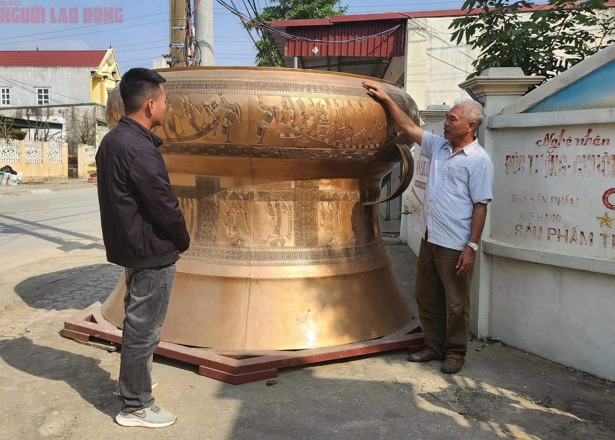 Trống đồng lớn nhất Việt Nam ở Thanh Hóa- Ảnh 2.