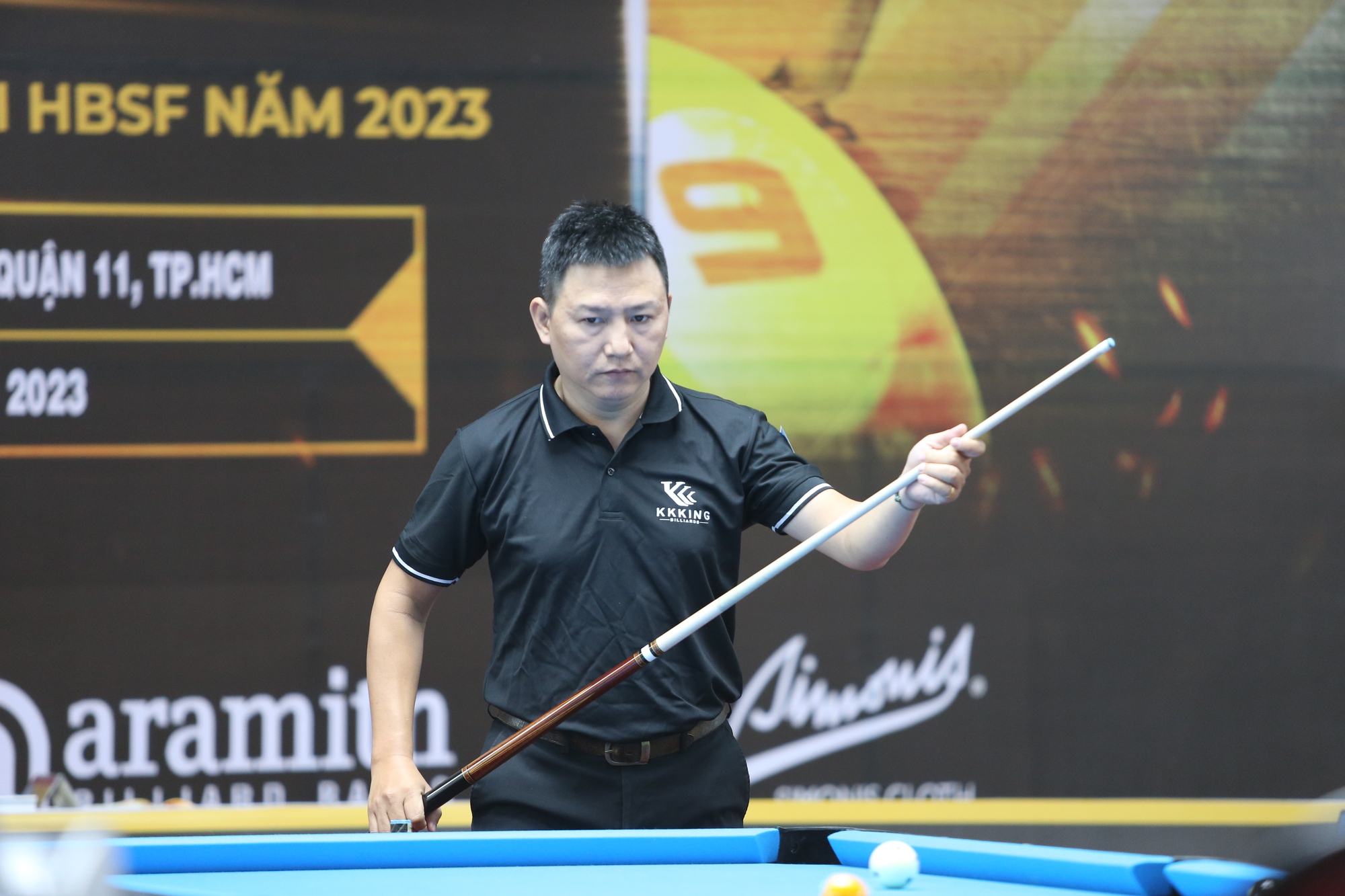 Cựu vô địch SEA Games Nguyễn Phúc Long đăng quang Giải Billiards pool 9 bi HBSF 2023- Ảnh 1.