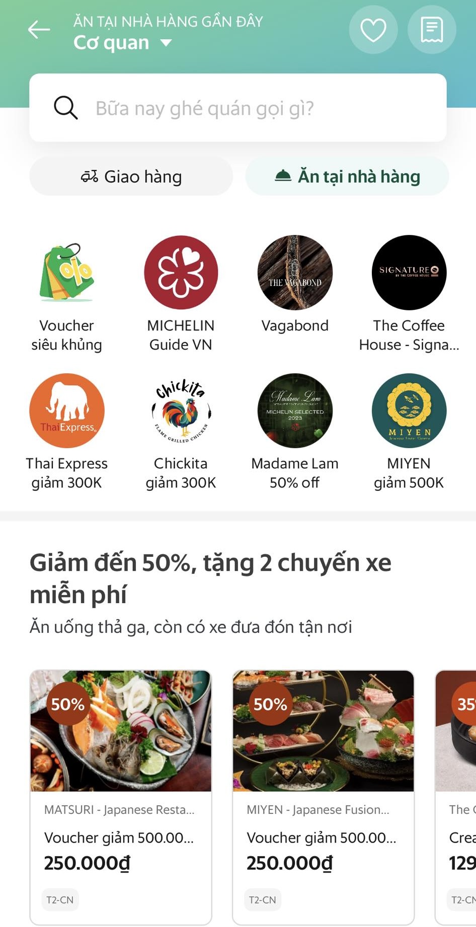 GrabFood thử nghiệm t&iacute;nh năng "Ăn tại nh&agrave; h&agrave;ng"- Ảnh 2.