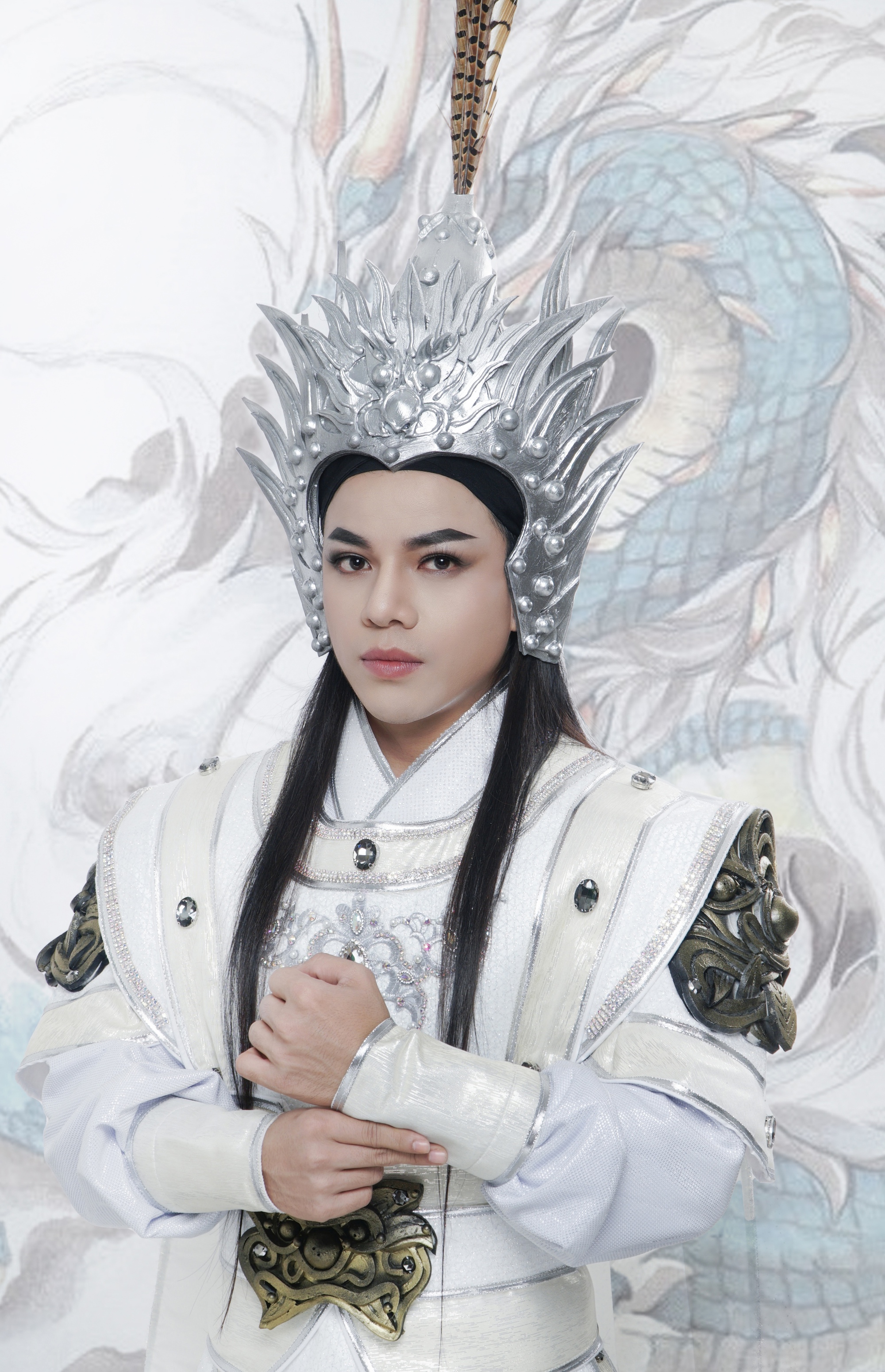 Nghệ sĩ Ho&agrave;ng Hải v&agrave; Ngũ Văn Thiệu trong vở "Loạn thế anh h&ugrave;ng"- Ảnh 1.