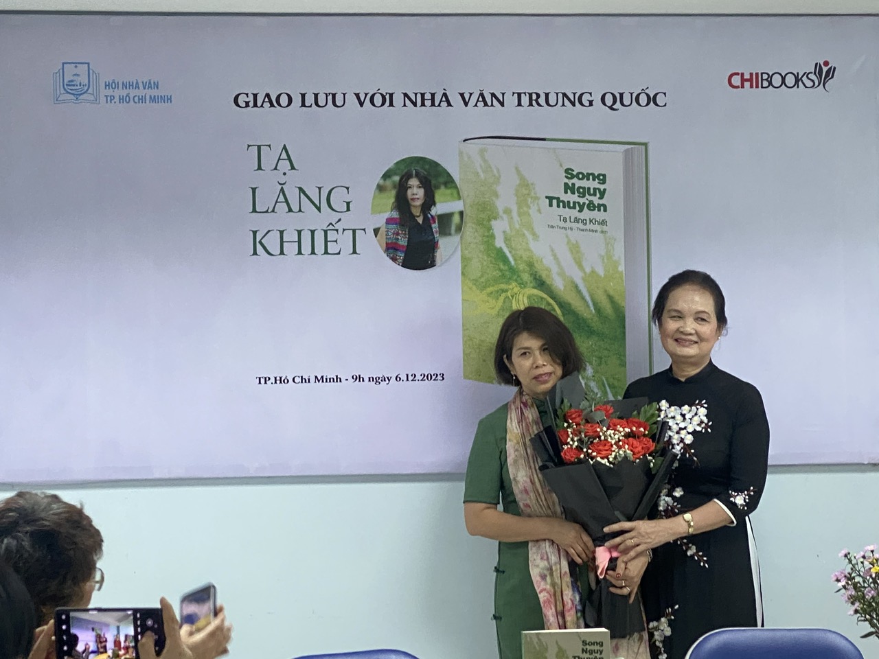 Gặp gỡ nhà văn Trung Quốc Tạ Lăng Khiết ở TP HCM- Ảnh 2.