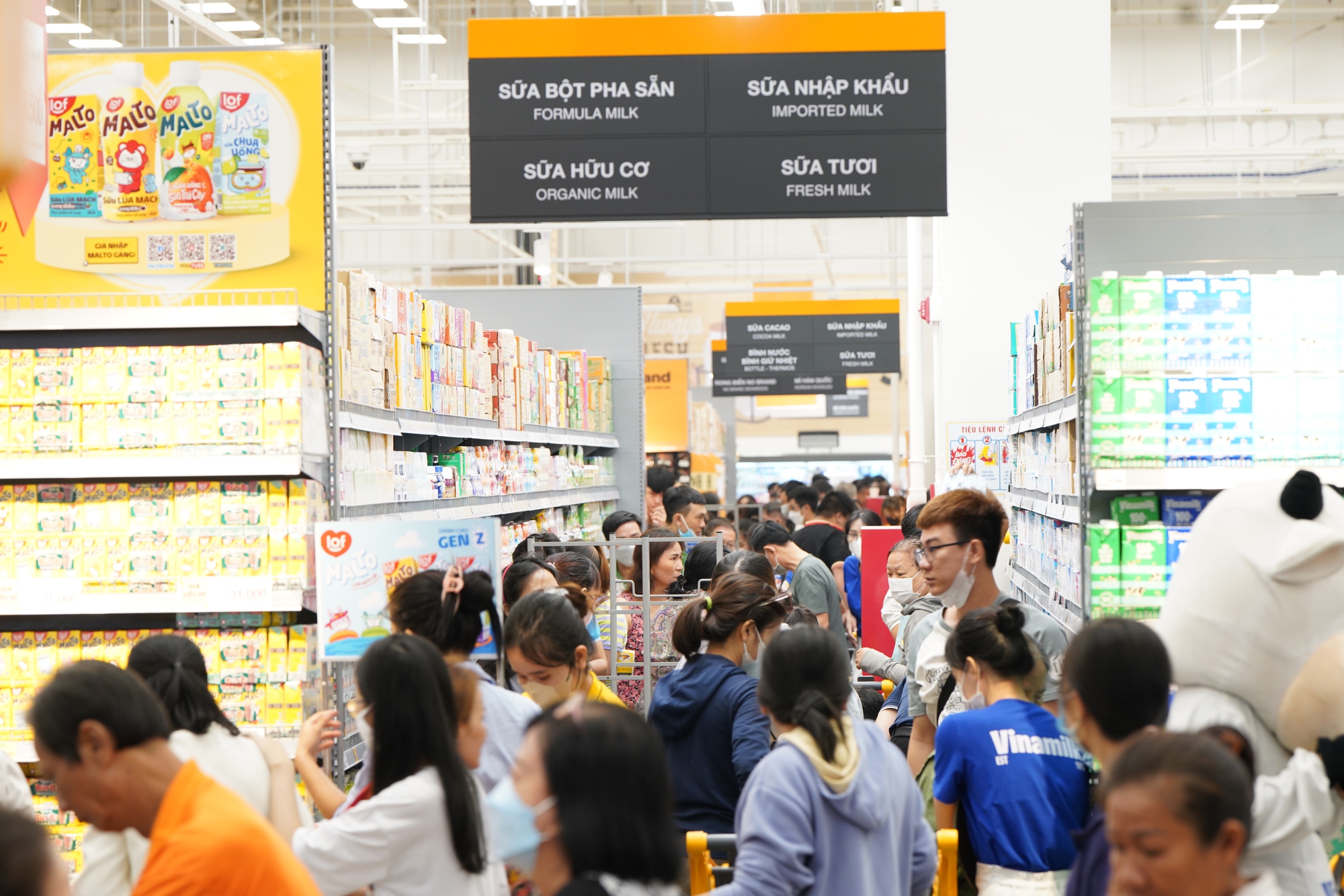 Chật k&iacute;n người trong ng&agrave;y khai trương đại si&ecirc;u thị thứ 3 của tỉ ph&uacute; Trần B&aacute; Dương ở TP HCM- Ảnh 5.