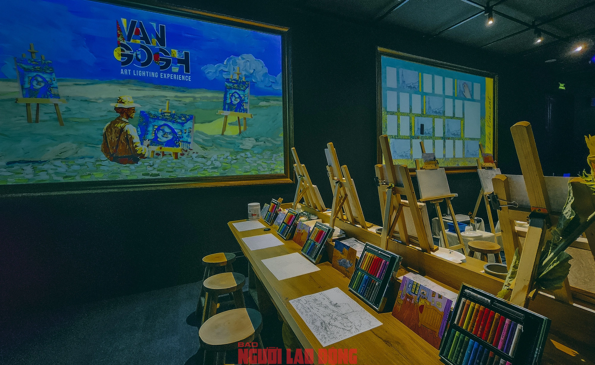 Triển l&atilde;m nghệ thuật tương t&aacute;c đa gi&aacute;c quan Van Gogh trước giờ mở cửa- Ảnh 6.