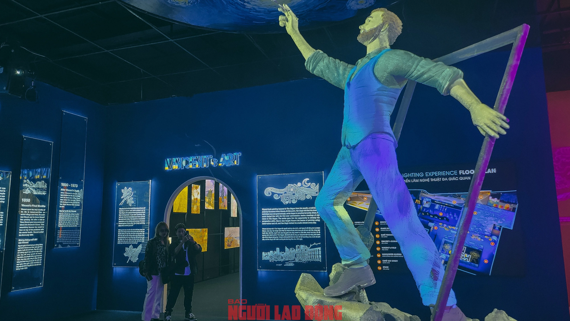 Triển l&atilde;m nghệ thuật tương t&aacute;c đa gi&aacute;c quan Van Gogh trước giờ mở cửa- Ảnh 7.