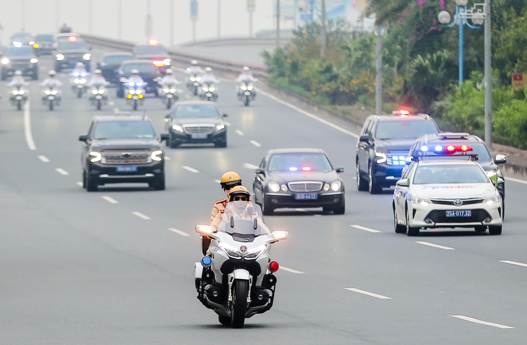 Dàn xe dẫn đoàn luyện tập đón khách quốc tế thăm Việt Nam- Ảnh 6.