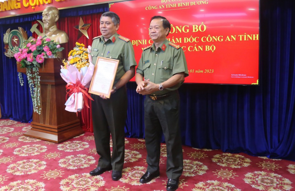 Công an Bình Dương điều động, bổ nhiệm nhiều vị trí chủ chốt