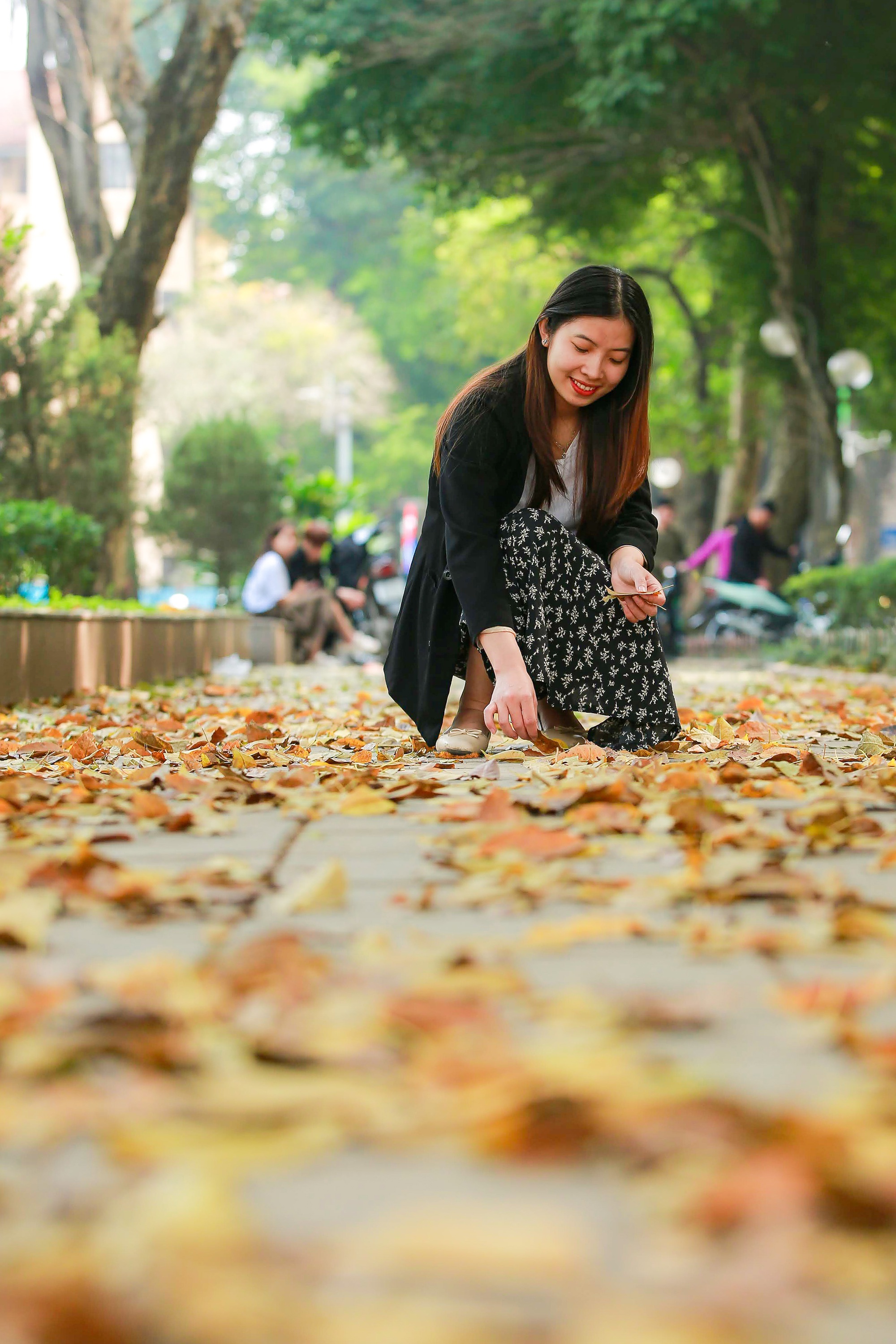 Người d&acirc;n H&agrave; Nội đổ x&ocirc; đi chụp ảnh m&ugrave;a thay l&aacute; - Ảnh 5.