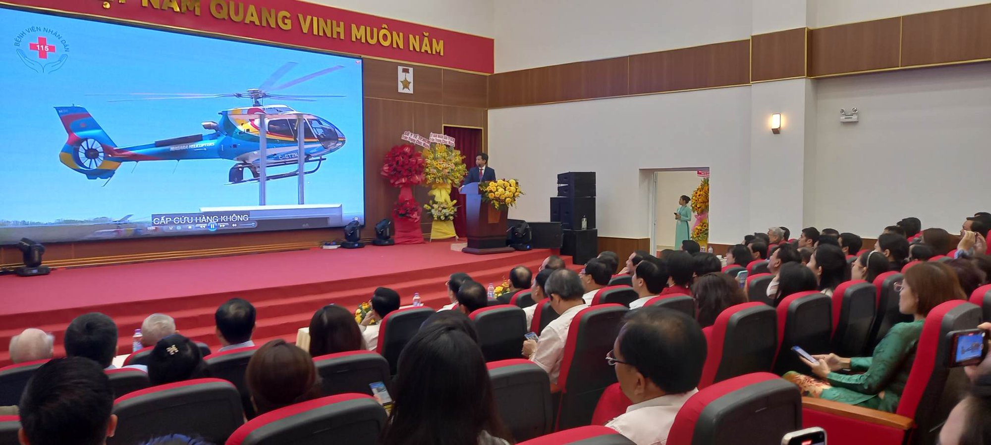 Bệnh viện Nhân dân 115 đưa vào hoạt động khu kỹ thuật cao có trực thăng cấp cứu