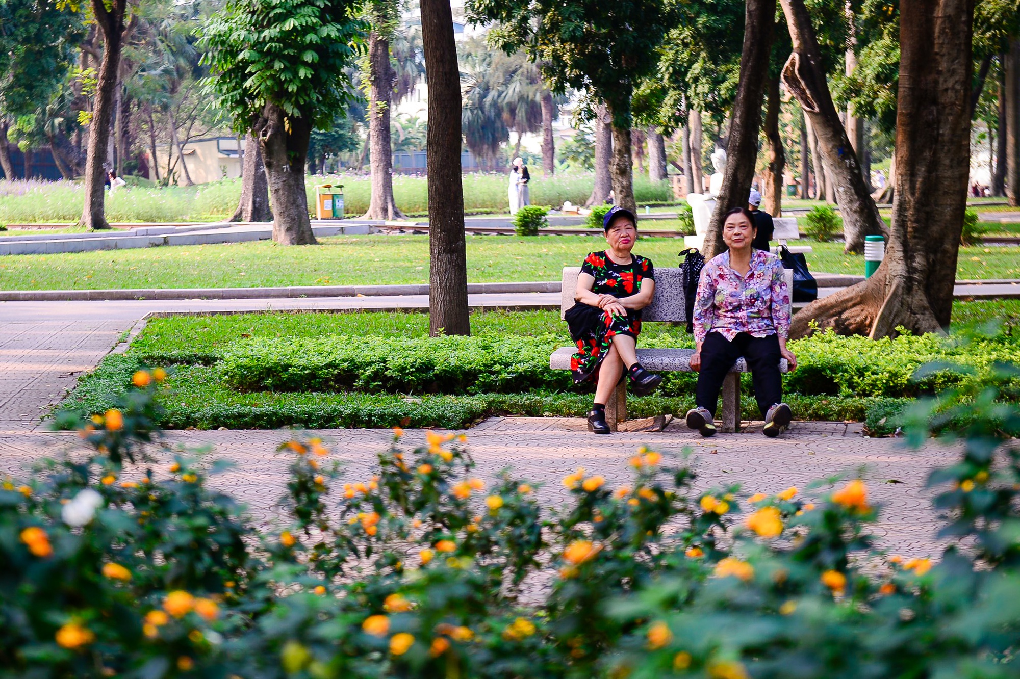 Diện mạo mới của Công viên Thống Nhất sau khi được dỡ rào chắn - Ảnh 12.