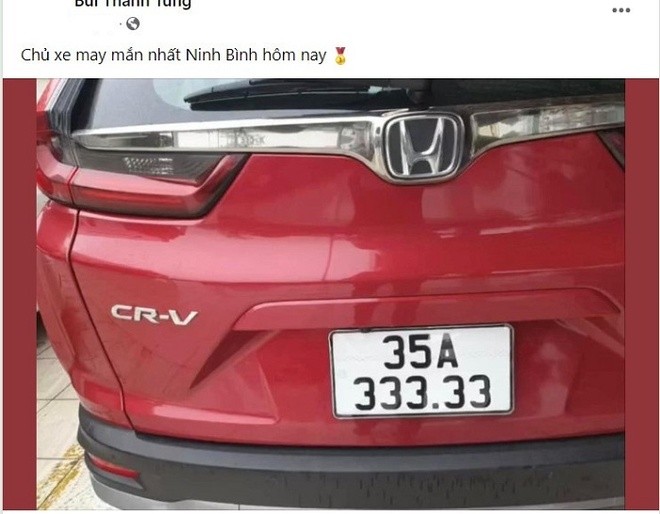 Nhận "quả đắng" sau khi đăng tin thất thiệt về biển số ôtô "VIP" 35A-333.33