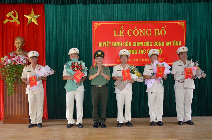 C&ocirc;ng an Quảng Nam điều động, bổ nhiệm h&agrave;ng loạt nh&acirc;n sự chủ chốt - Ảnh 2.