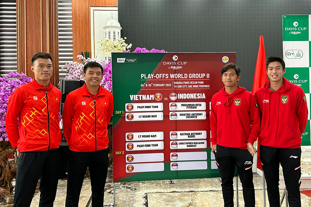L&yacute; Ho&agrave;ng Nam dễ thở ở ng&agrave;y mở m&agrave;n play-off Davis Cup nh&oacute;m II - Ảnh 1.