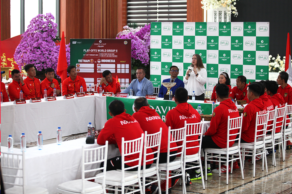 L&yacute; Ho&agrave;ng Nam dễ thở ở ng&agrave;y mở m&agrave;n play-off Davis Cup nh&oacute;m II - Ảnh 3.