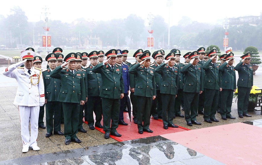 93 năm ngày thành lập Đảng: Lãnh đạo Đảng, Nhà nước viếng Chủ tịch Hồ Chí Minh - Ảnh 5.