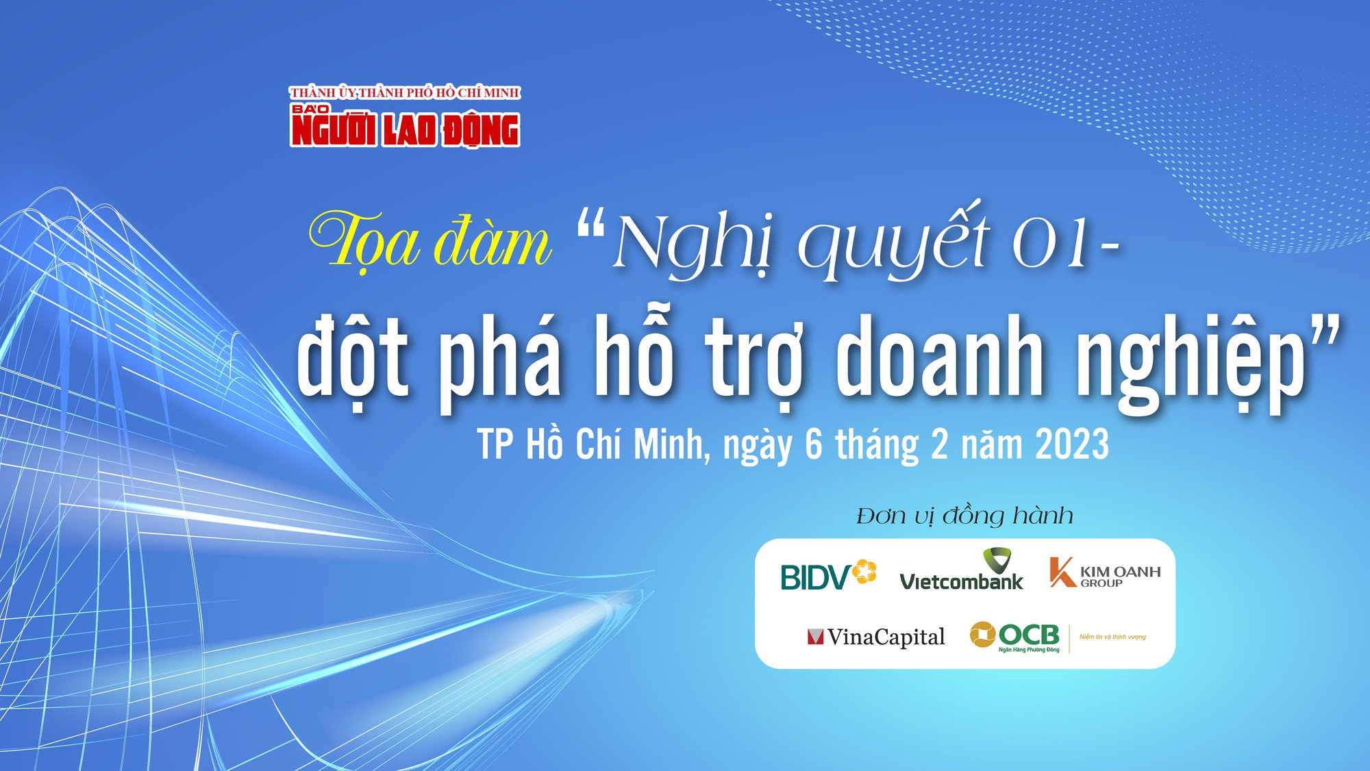 B&aacute;o Người Lao Động tổ chức tọa đ&agrave;m &ldquo;Nghị quyết 01 - đột ph&aacute; hỗ trợ doanh nghiệp&rdquo; - Ảnh 1.