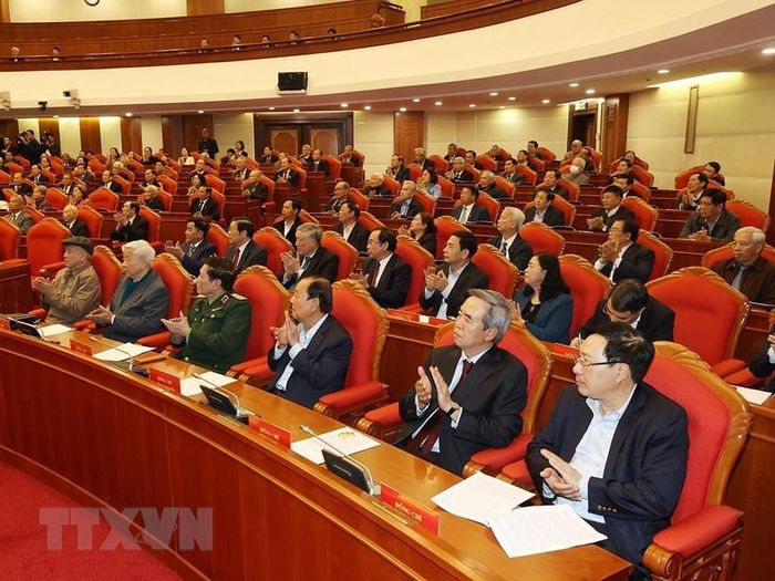 Những h&igrave;nh ảnh Tổng B&iacute; thư chủ tr&igrave; gặp mặt nguy&ecirc;n l&atilde;nh đạo cấp cao Đảng, Nh&agrave; nước - Ảnh 6.